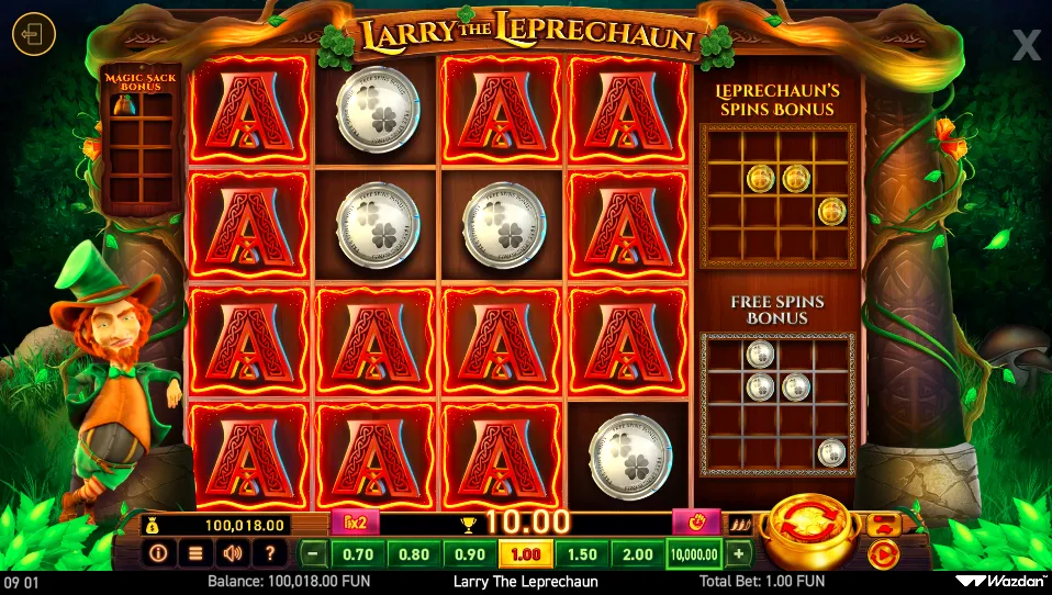 Larry The Leprechaun Slot Background Image