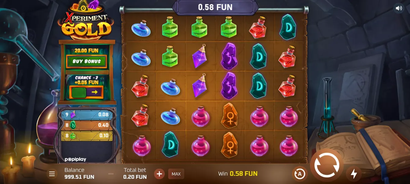 Xperiment Gold Slot Background Image