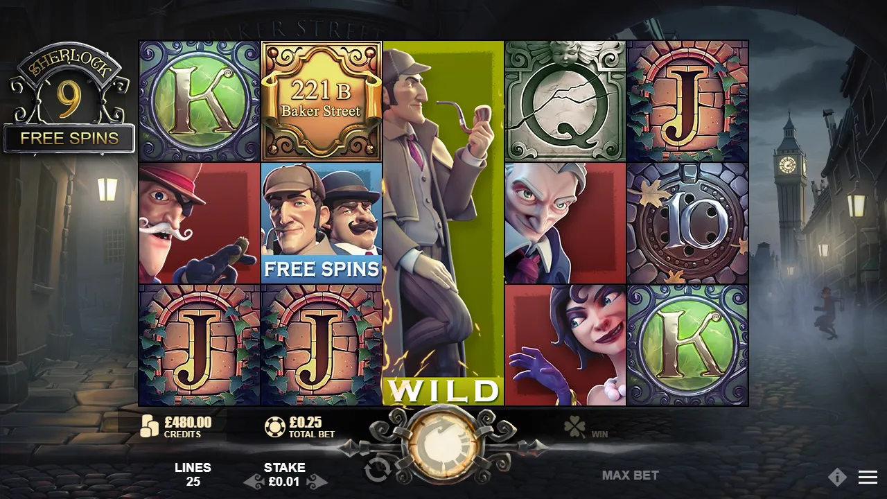 Sherlock of London Bonus Free Play