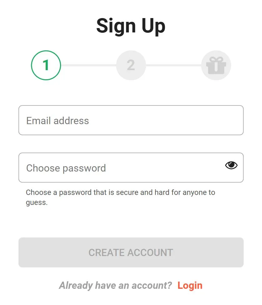 Create an account