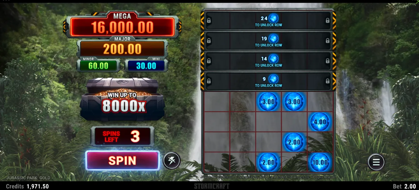 Jurassic Park Gold Slot Game Background Image