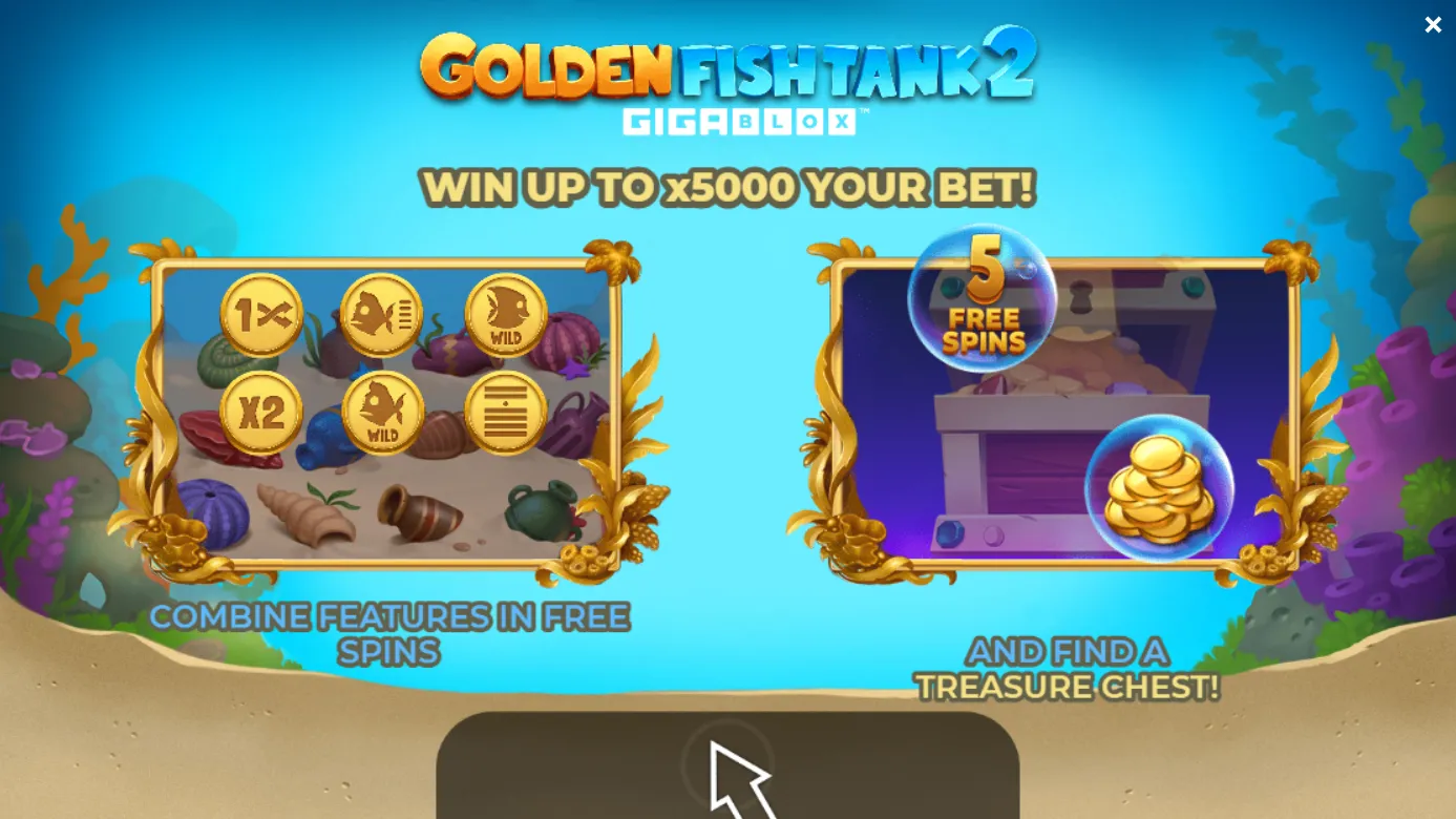 Fish Tank 2 Gigablox Slot Background Image