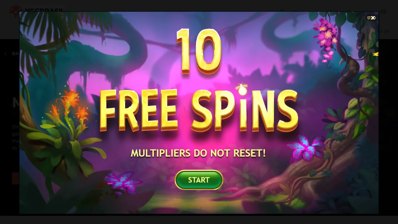 Multifly Free Spins Background Image