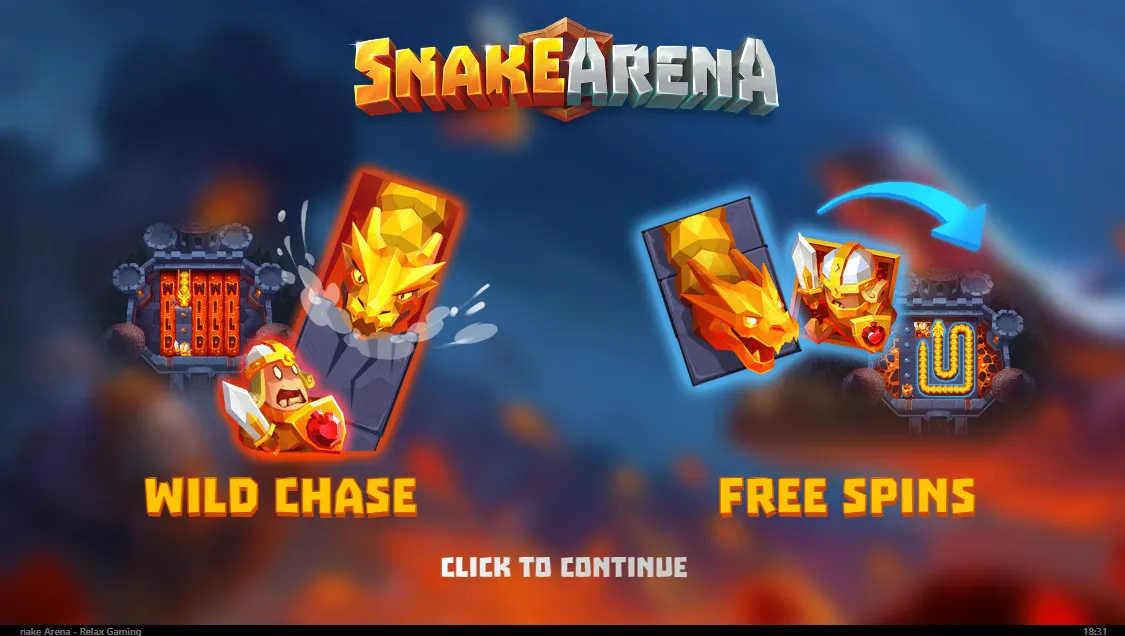 Snake Arena Slot Background Image