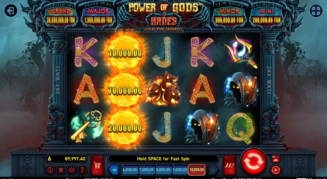 Power Of Gods: Hades Slot Background Image