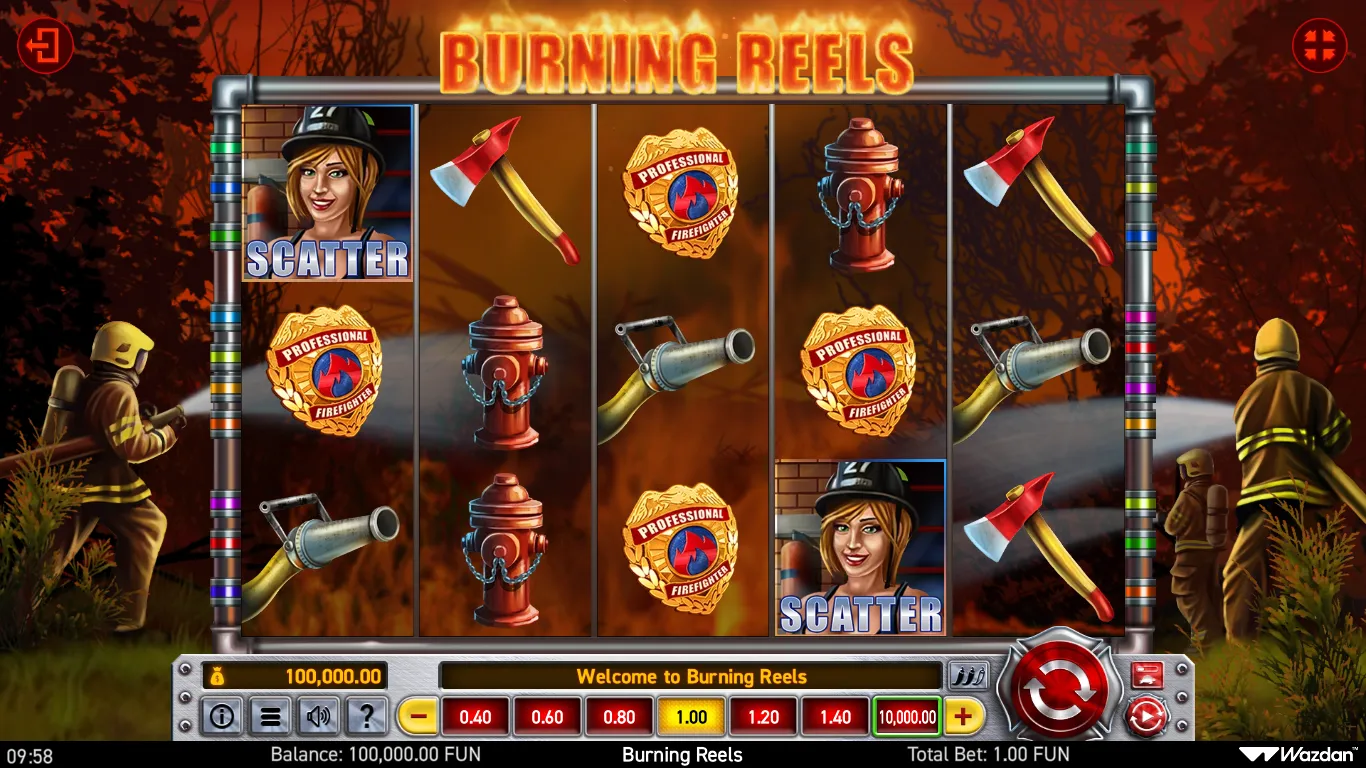 Burning Reels Background Image