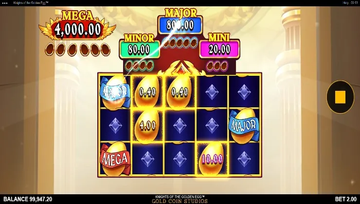 Knights Of The Golden Egg Slot Review Background Image