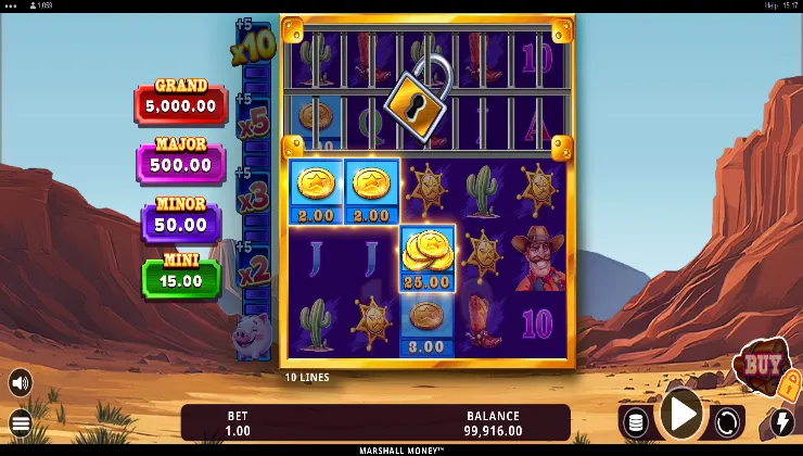 Marshall Money Slot Game Background Image
