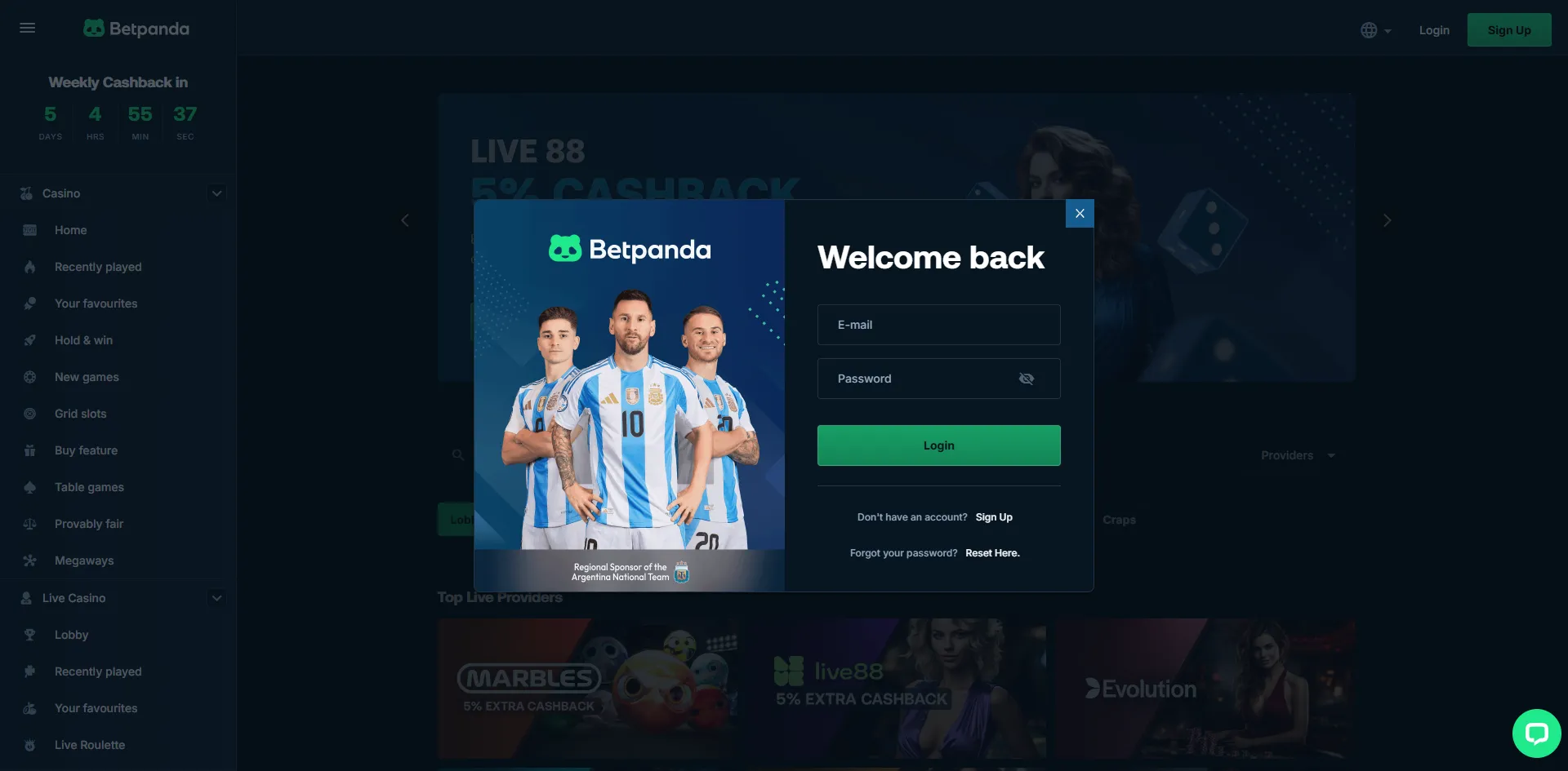 Betpand Sign Up 1 Background Image