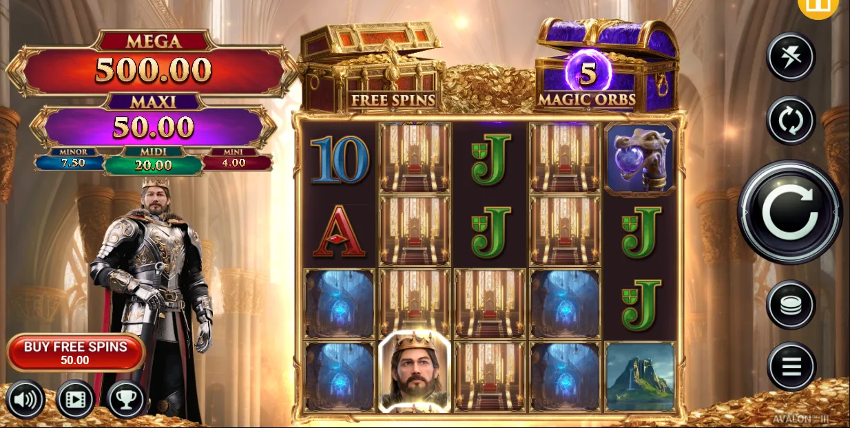Avalon III Slot Background Image