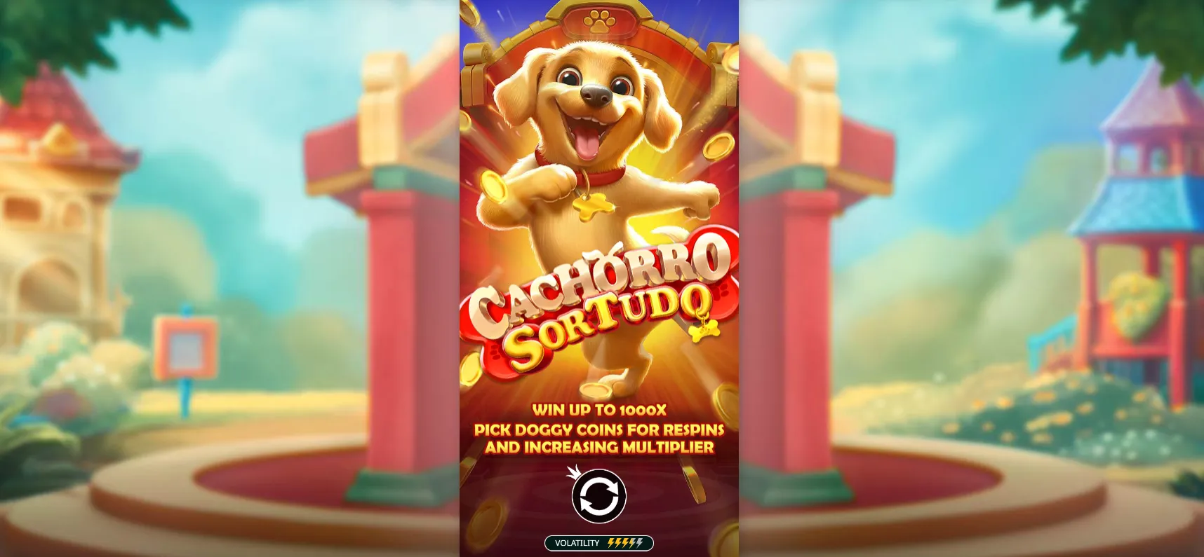 Cachorro Sortudo Slot Background Image