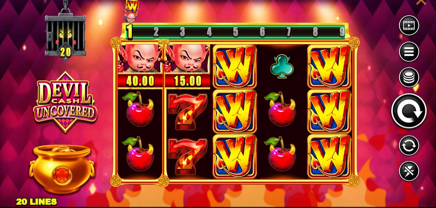 Devil Cash Uncovered Slot Game Background Image
