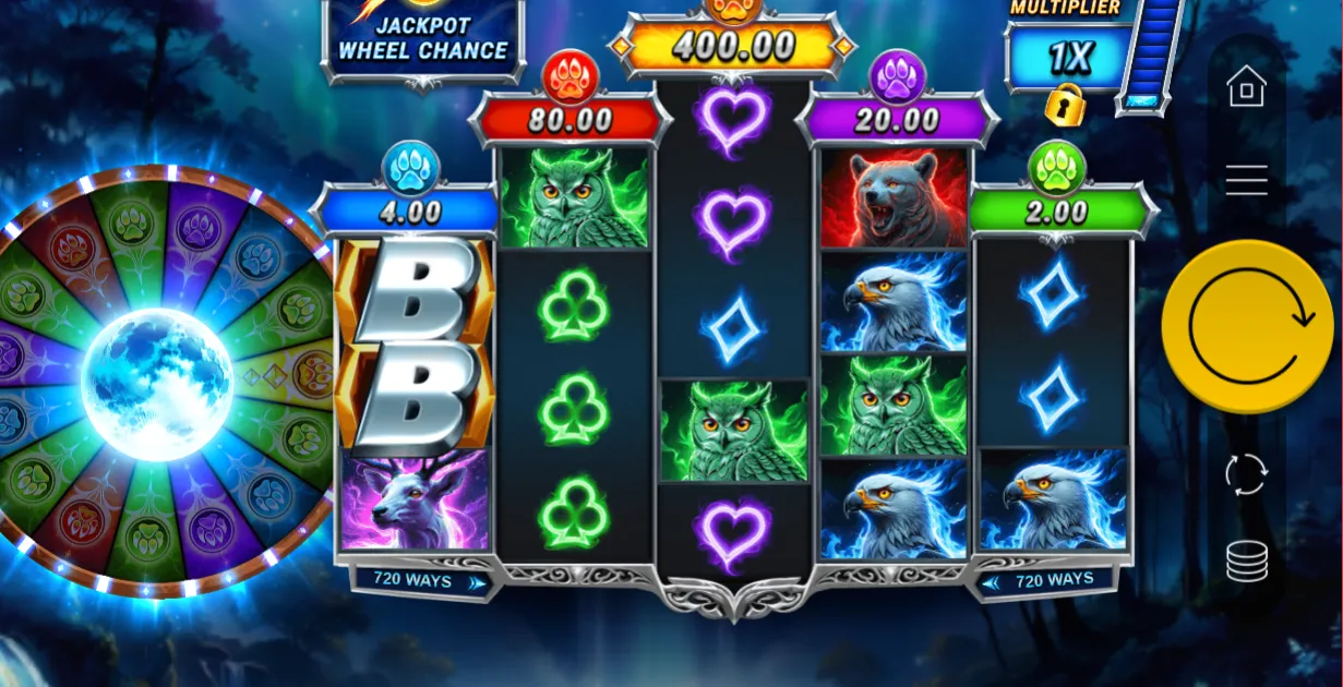 Enchanted Wolf: Rising Rewards Slot Game Background Image