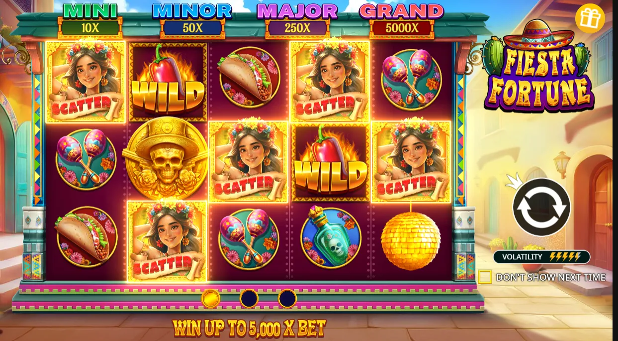 Fiesta Fortune Slot Background Image