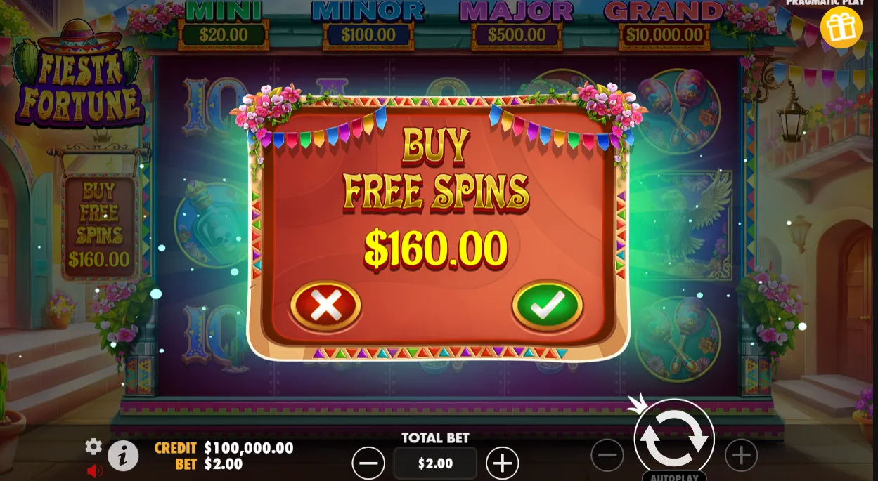Fiesta Fortune Free Spins Background Image