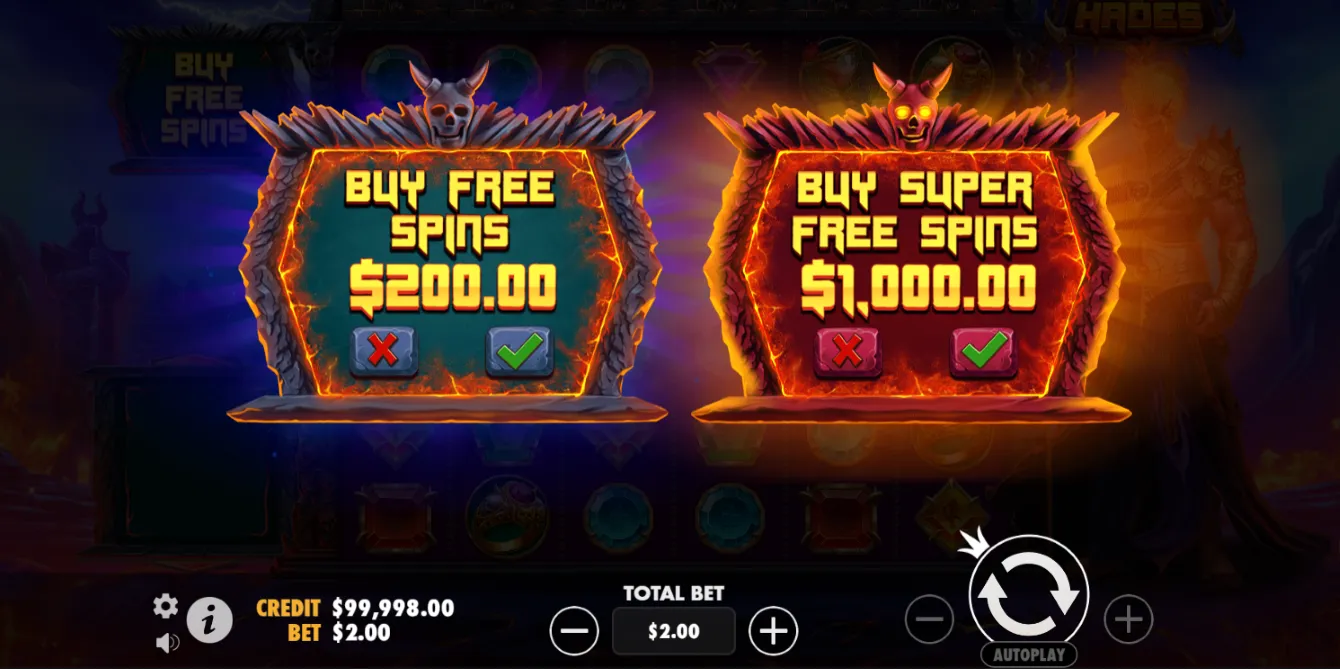 Gates Of Hades Slot Bonus Buy Background Image