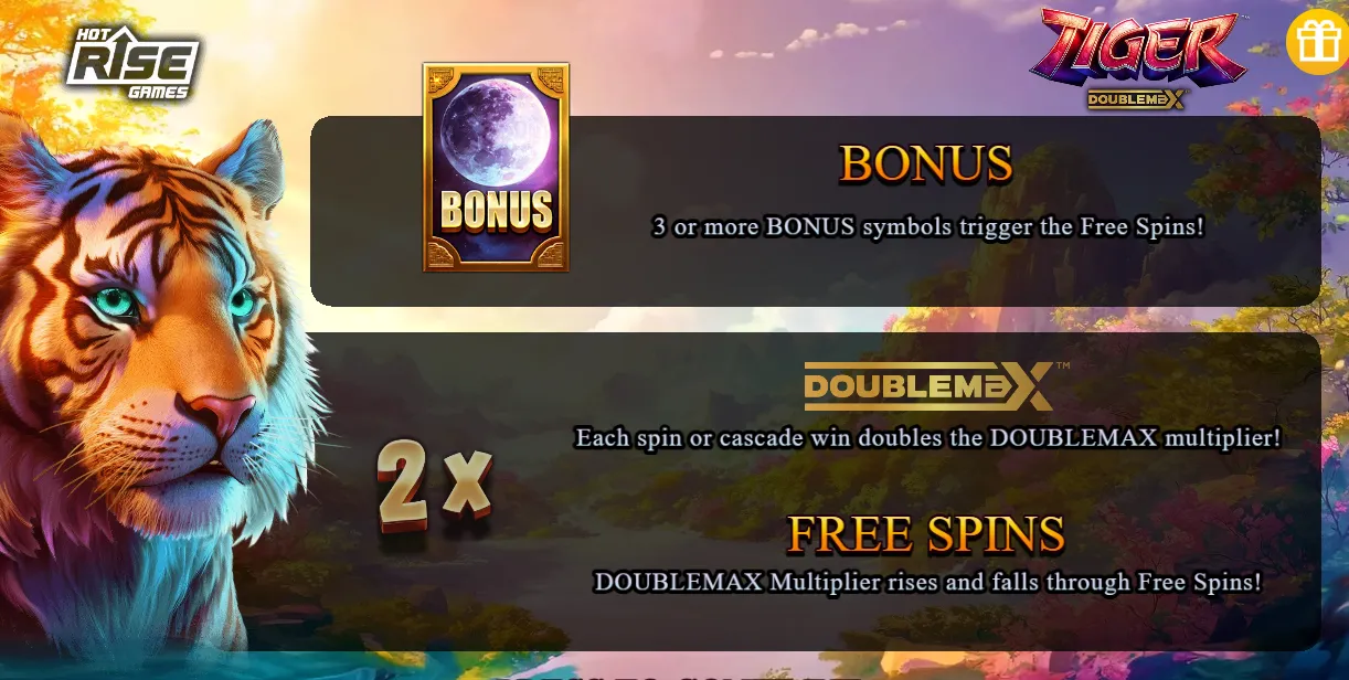 Tiger Doublemax Slot Background Image