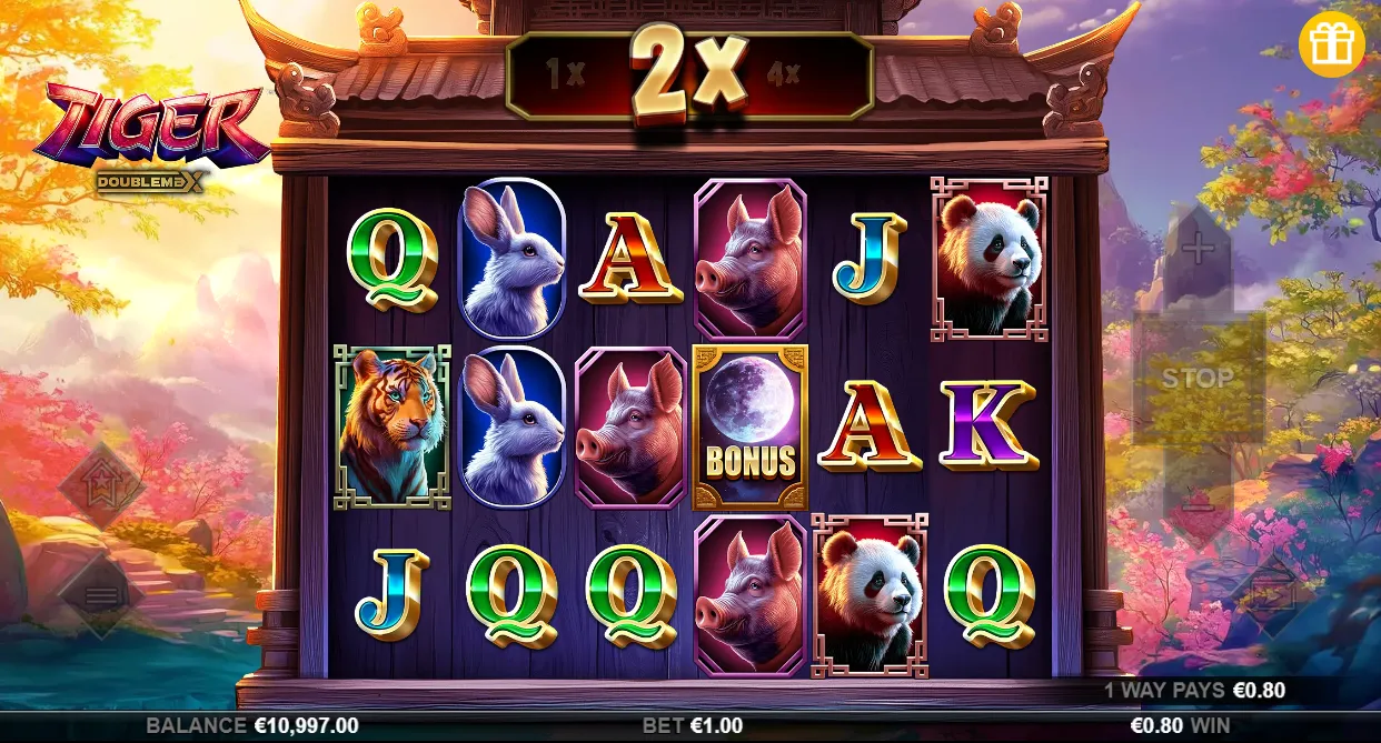 Tiger Doublemax Slot Game Background Image