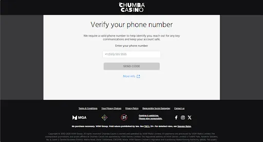 Verify Phone Number Background Image