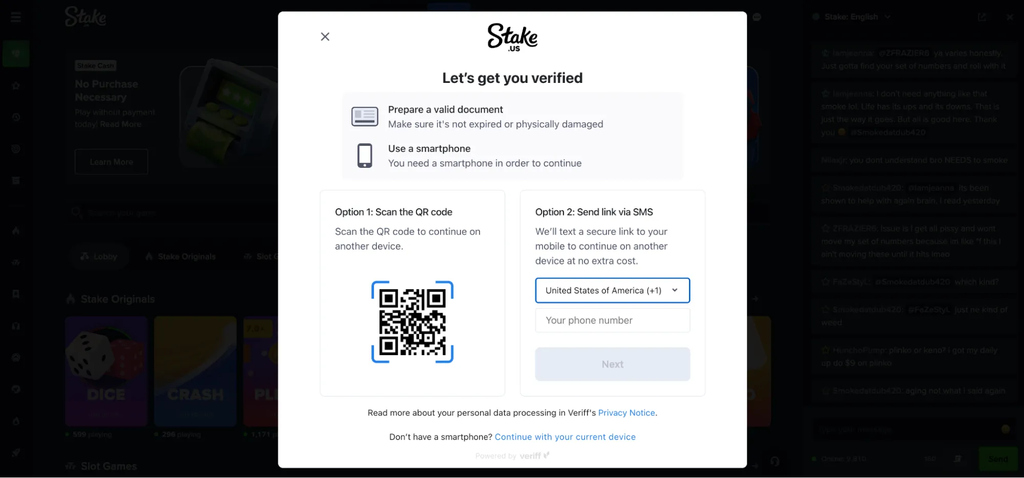 Stake Verified Background Image