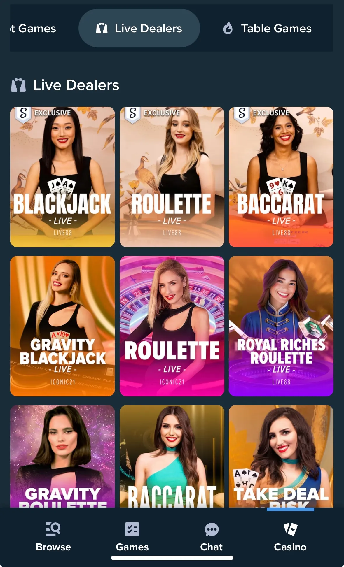 Stake Live Dealers Background Image