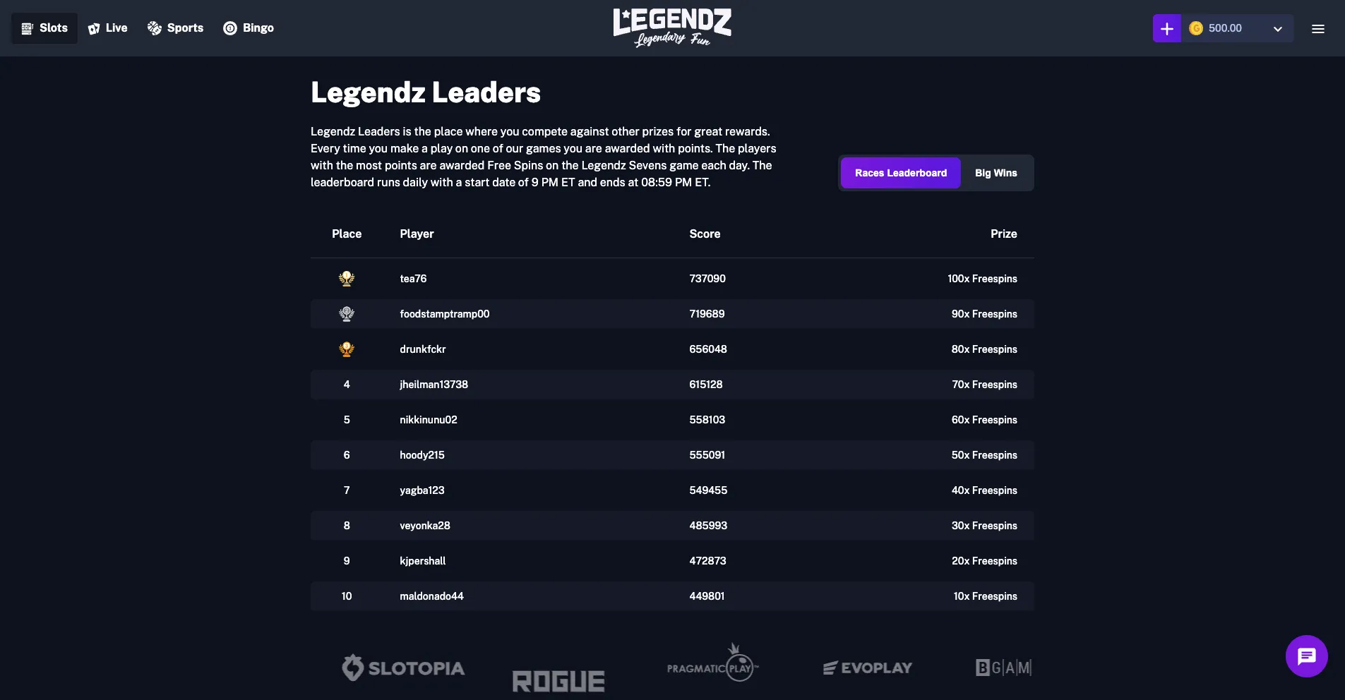 Legends Leaders Background Image