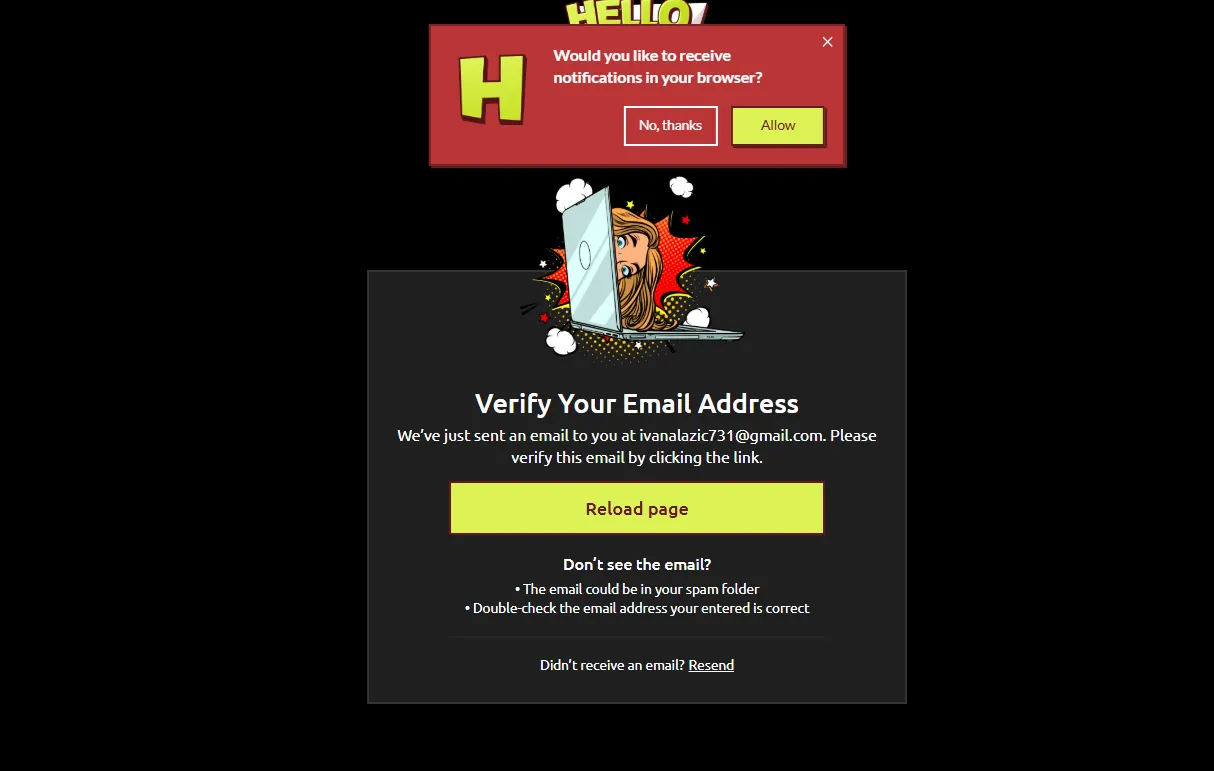 Hello Millions Verify Email Background Image