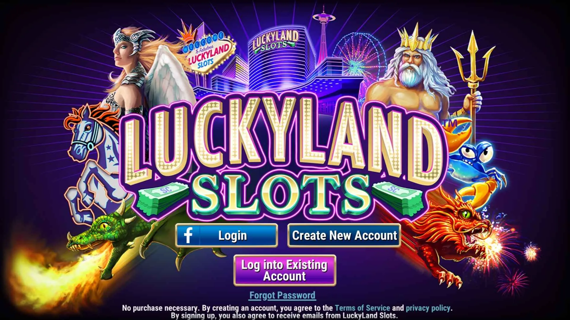Luckyland Slots Background Image