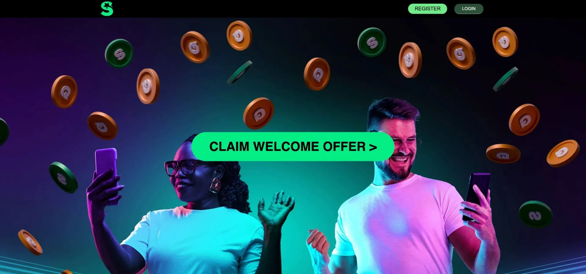 Claim Welcome Offer Background Image