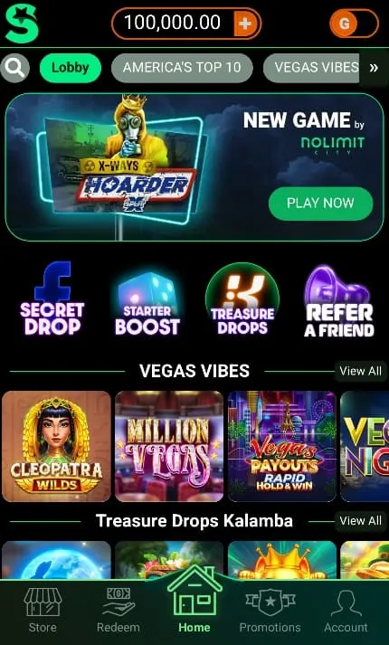 Lonestar Mobile Casino Background Image