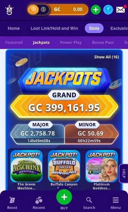 High 5 Casino Mobile Jackpots Background Image