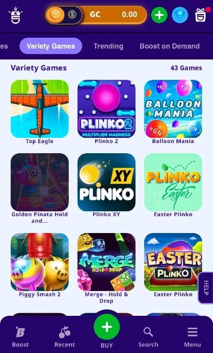 High 5 Casino Mobile Variety Of Games Background Image