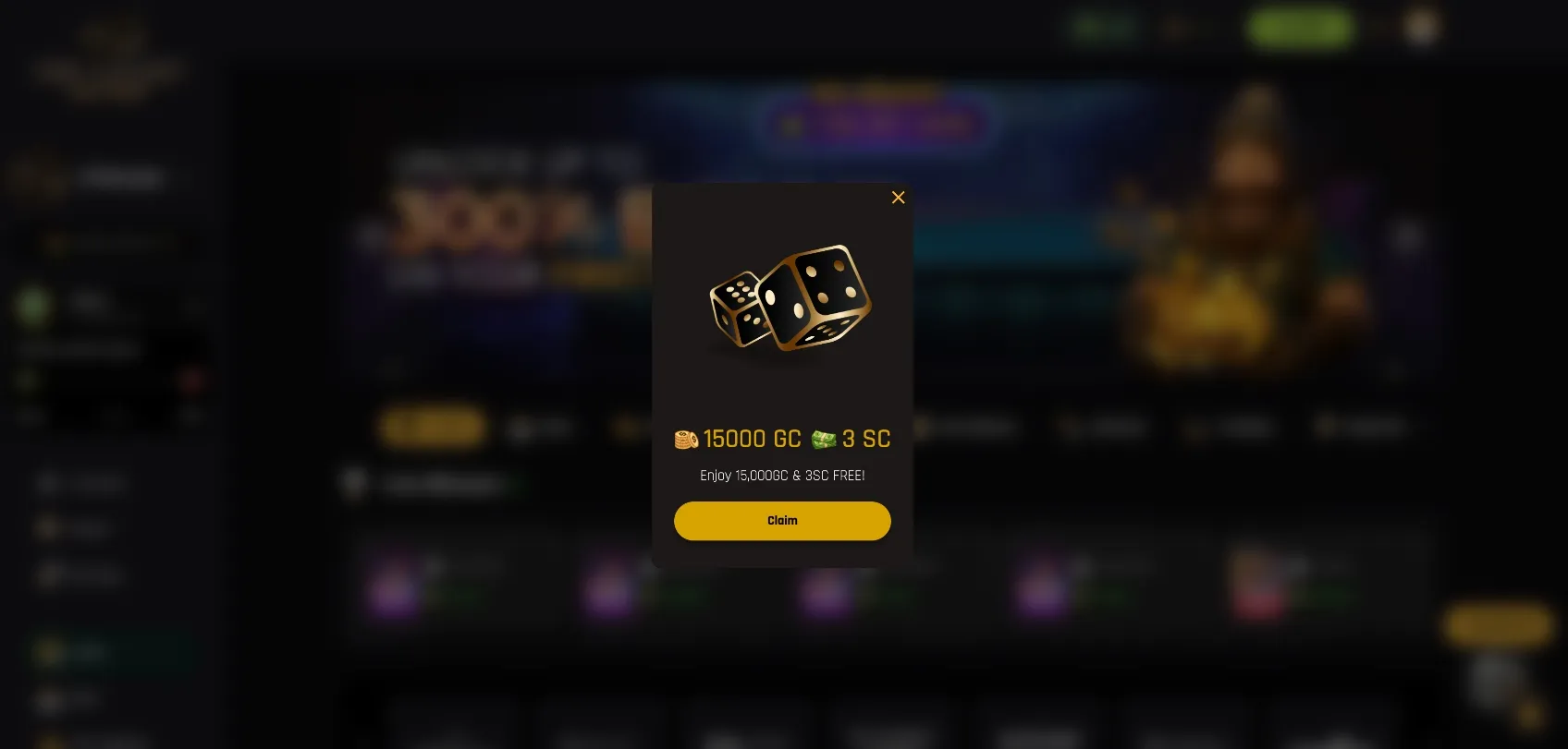 The Money Factory Claim Offer Background Image