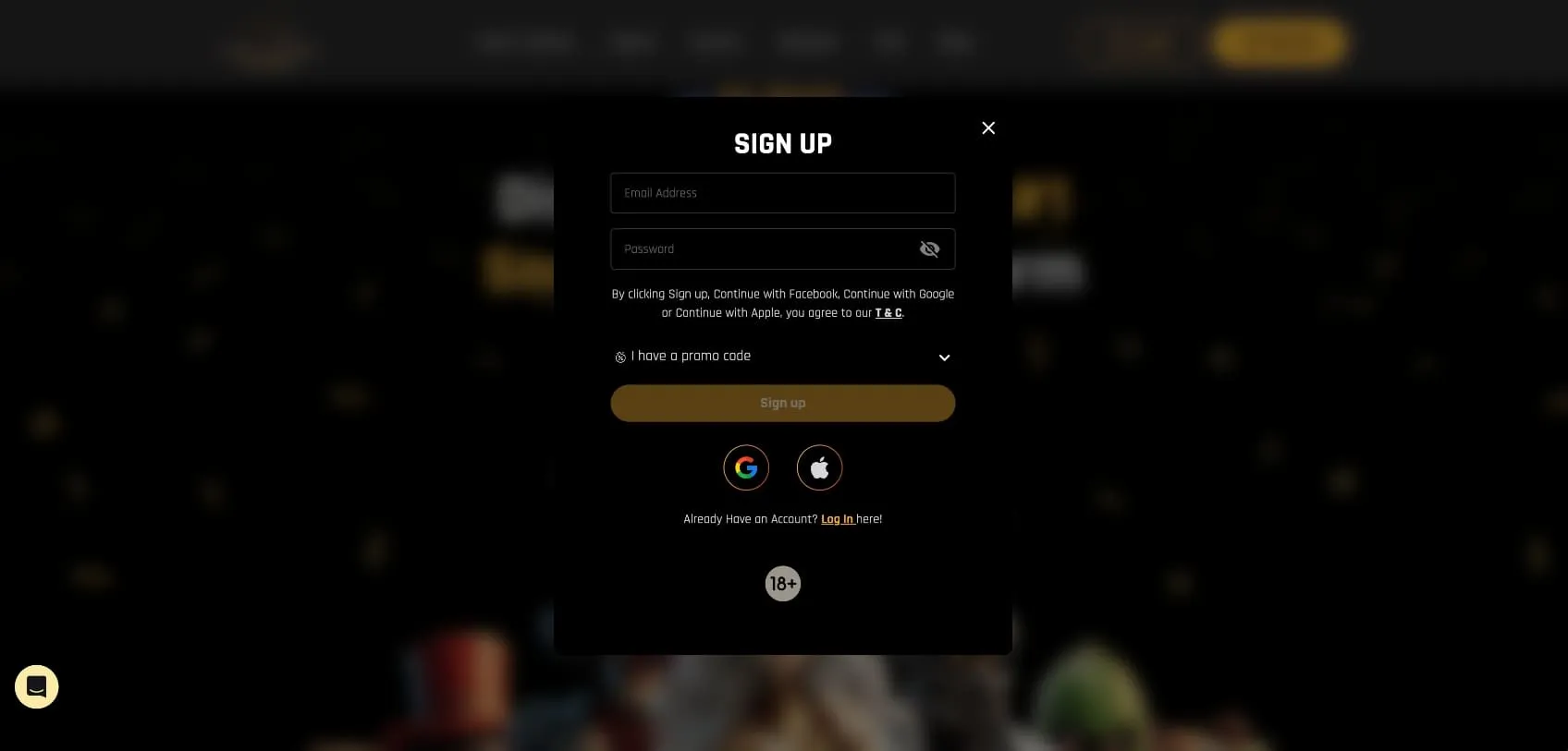 The Money Factory Sign Up Background Image