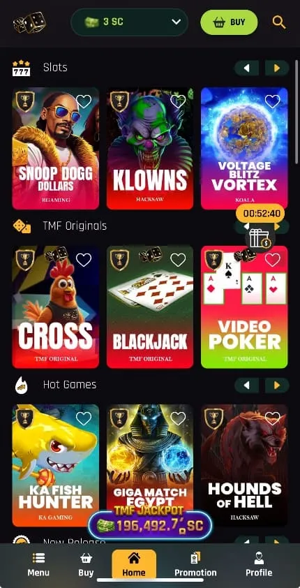 The Money Factory Mobile Casino Background Image