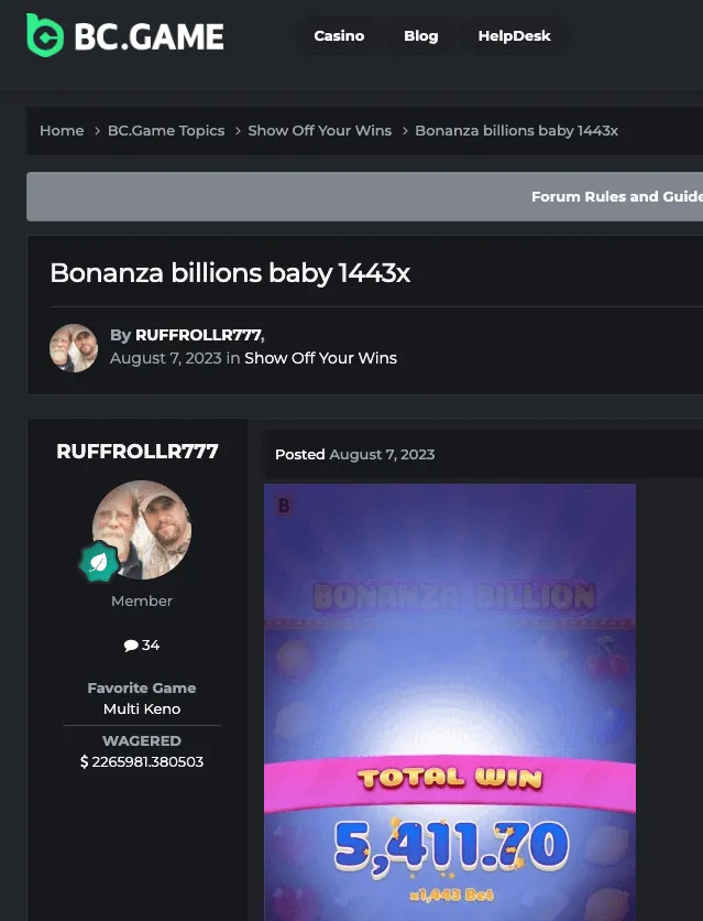 BC.Game Bonanza Billions Baby 1443x Background Image