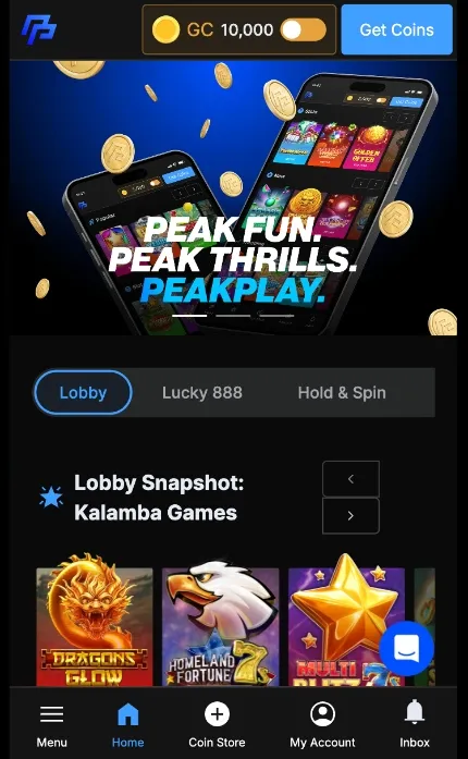 Peak Play Mobile Background Image