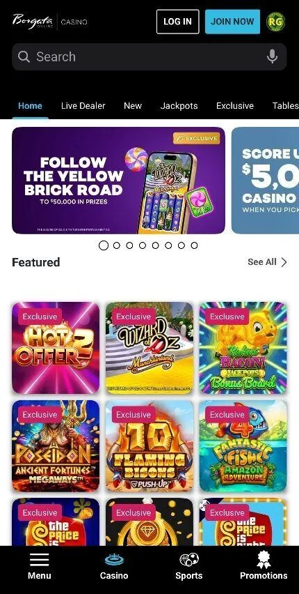 Borgata Casino On Mobile Background Image