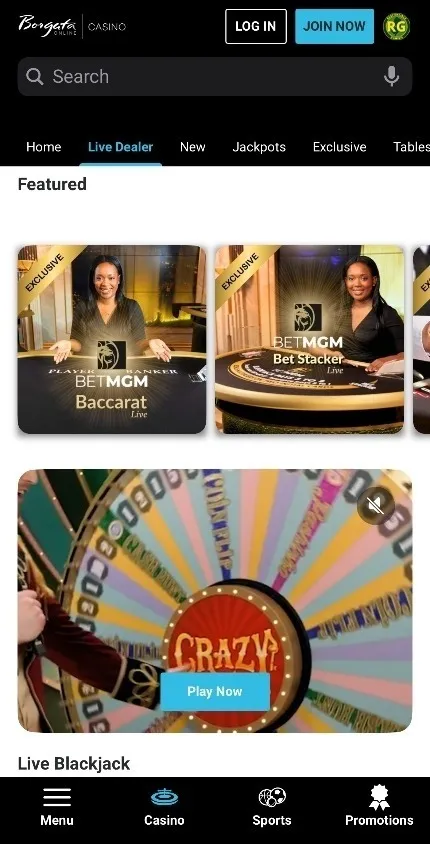 Casino Borgata On Mobile Background Image