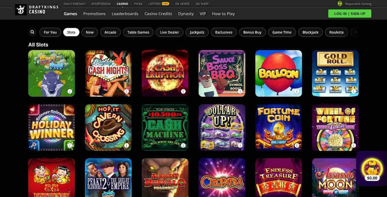 All Slots At DraftKings Casino Background Image