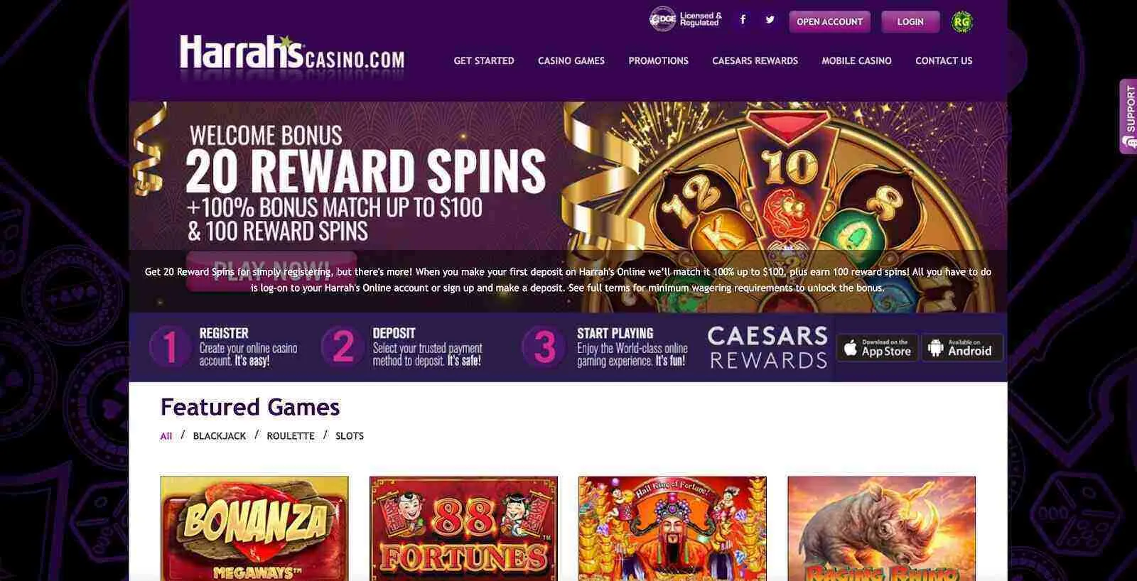 How To Use Your Promo Code And Unlock Your Bonus At Harrah's Casino? Background Image