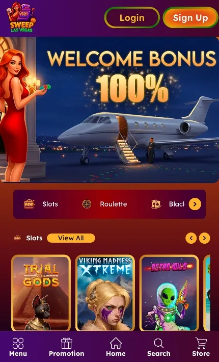 Sweep Las Vegas On Mobile Background Image