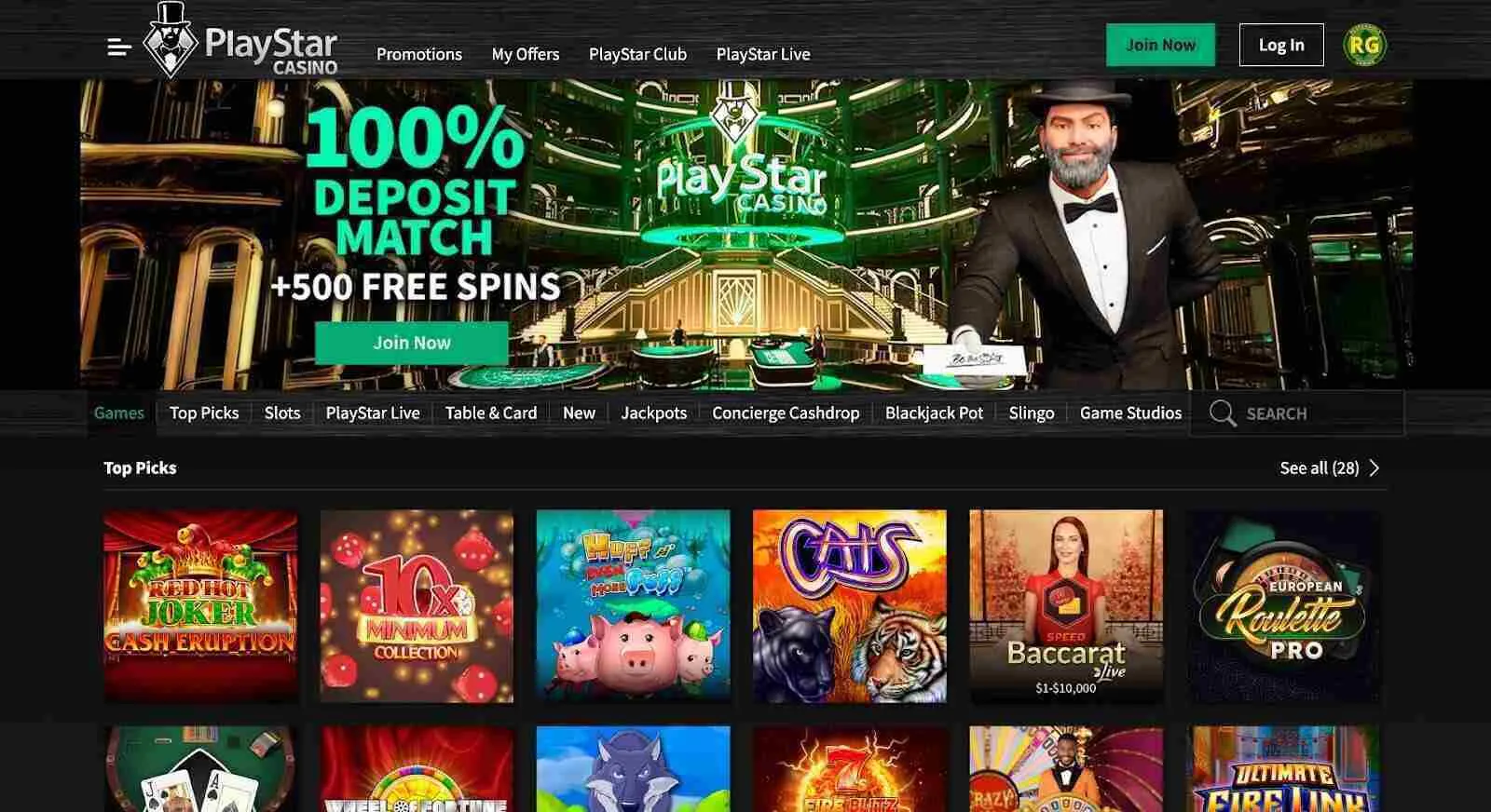 Unlock Your Bonus At PlayStar Casino Background Image