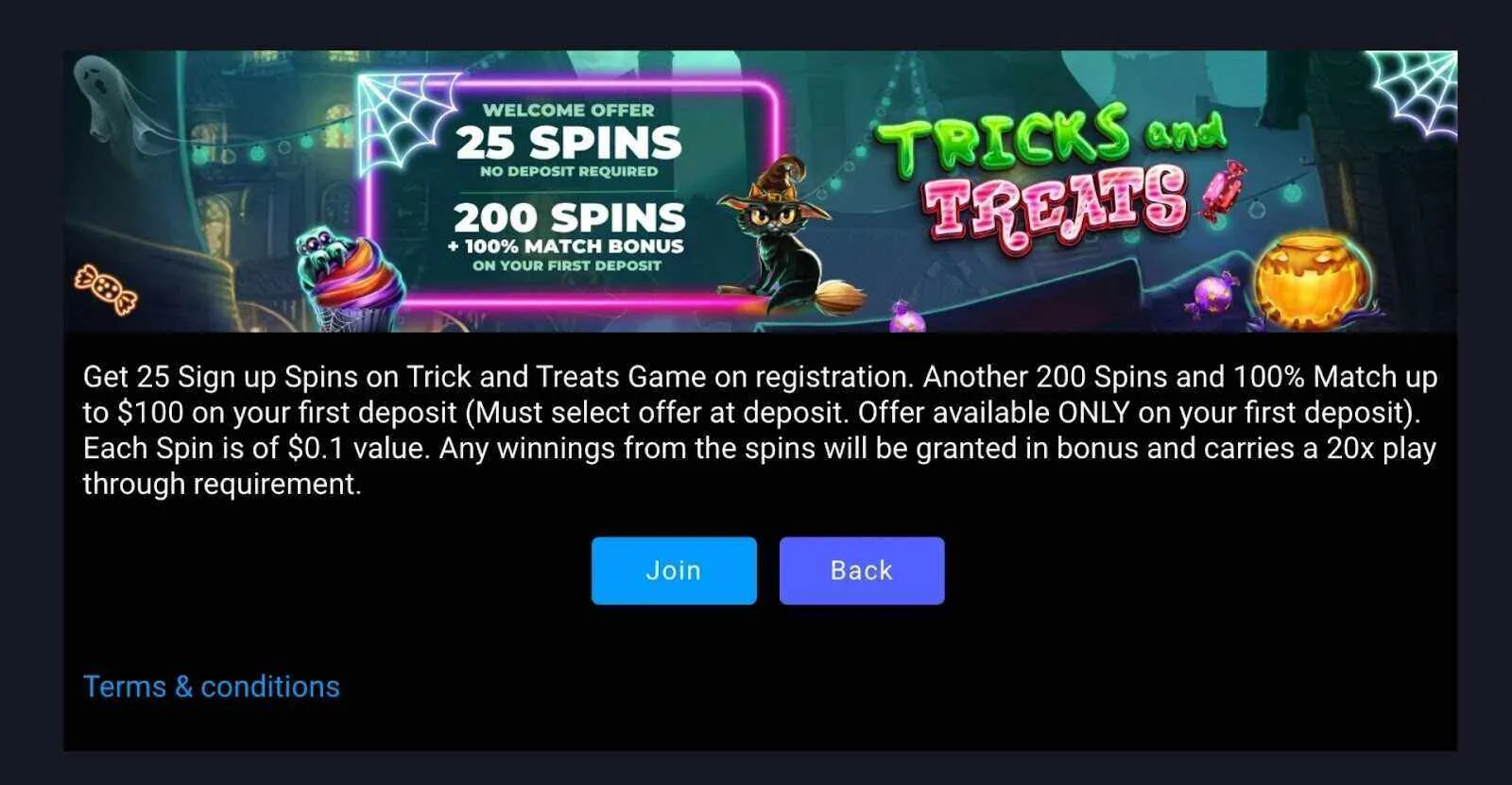 Claim The Stardust Casino Sign Up Offer Background Image