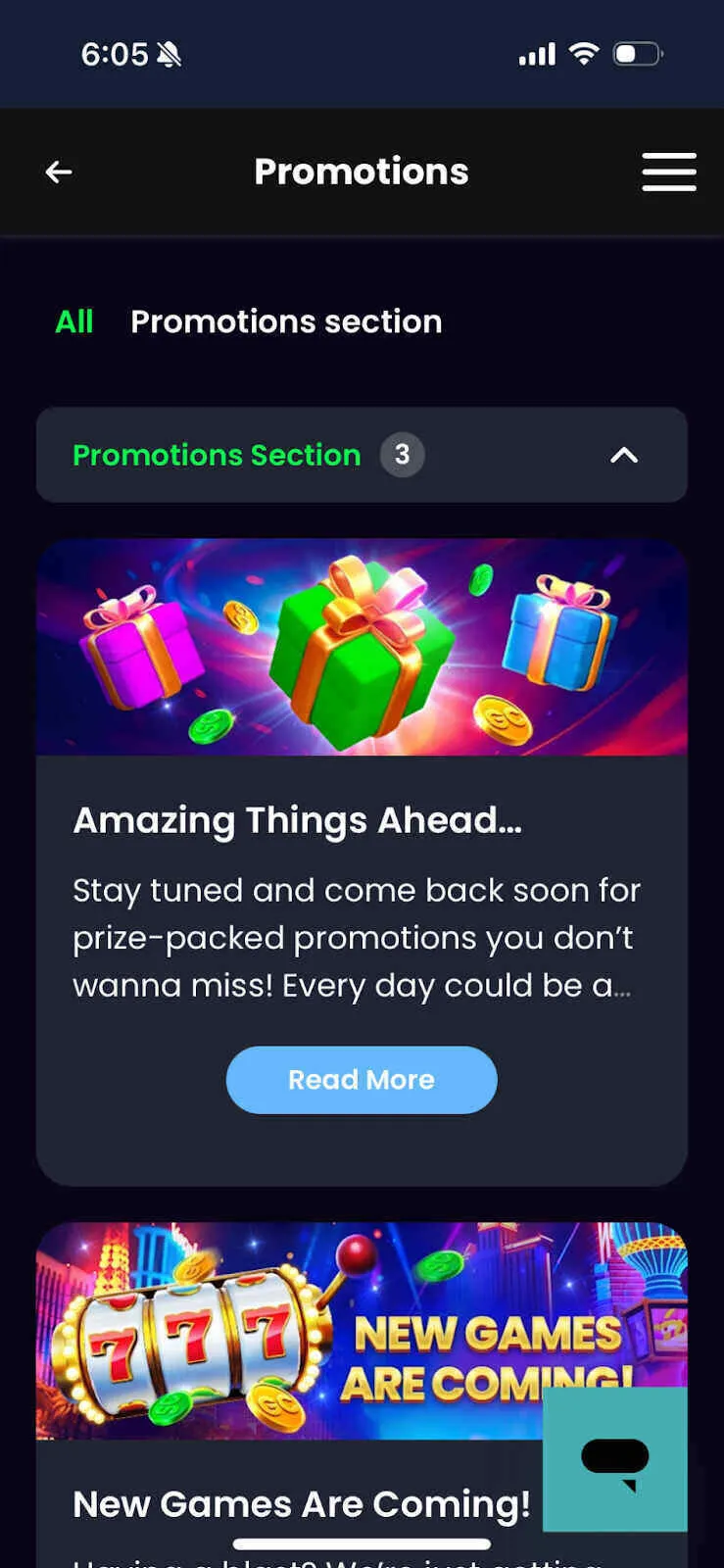 Splash Coins Promotions Section On Mobile Background Image