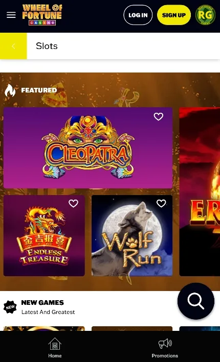 Wheel Of Fortune Casino On Mobile 3 Background Image