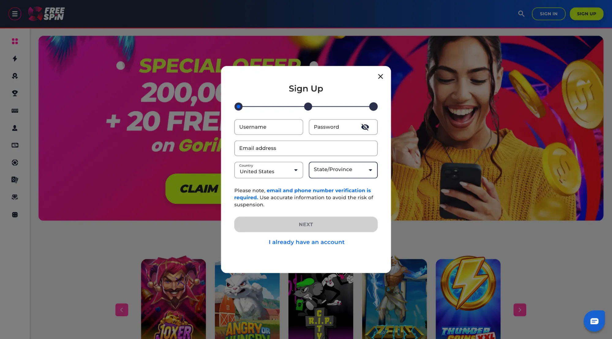 How To Use Your FreeSpin Bonus Code Background Image