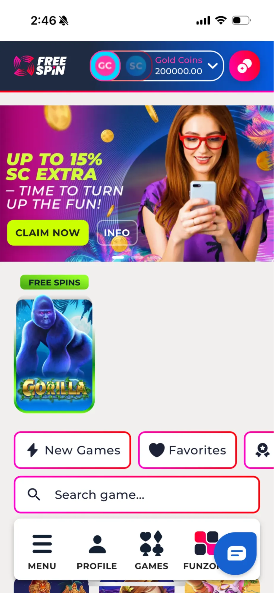 FreeSpin On Mobile Background Image