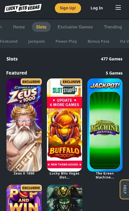 Lucky Bits Vegas On Mobile 2 Background Image