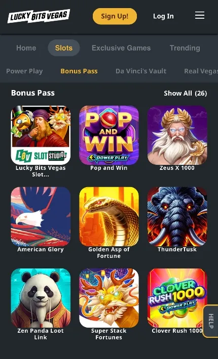 Lucky Bits Vegas On Mobile 4 Background Image